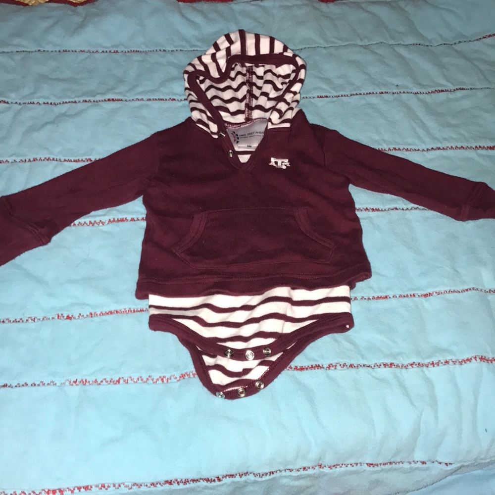 Hooded sweater bodysuit